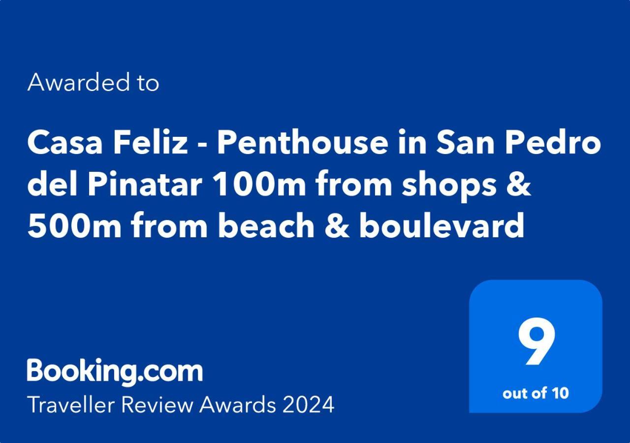 Casa Feliz - Penthouse In San Pedro Del Pinatar 100M From Shops & 500M From Beach & Boulevard Exterior foto
